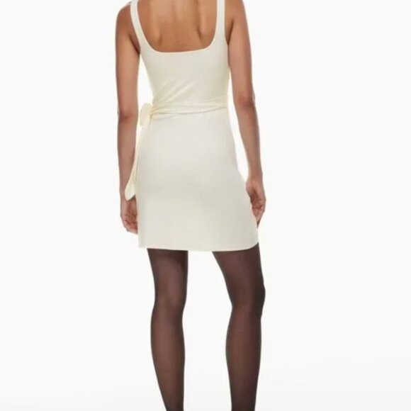 Aritzia Wilfred Saturn Mini Wrap Jersey Dress Size M - Picture 3 of 7